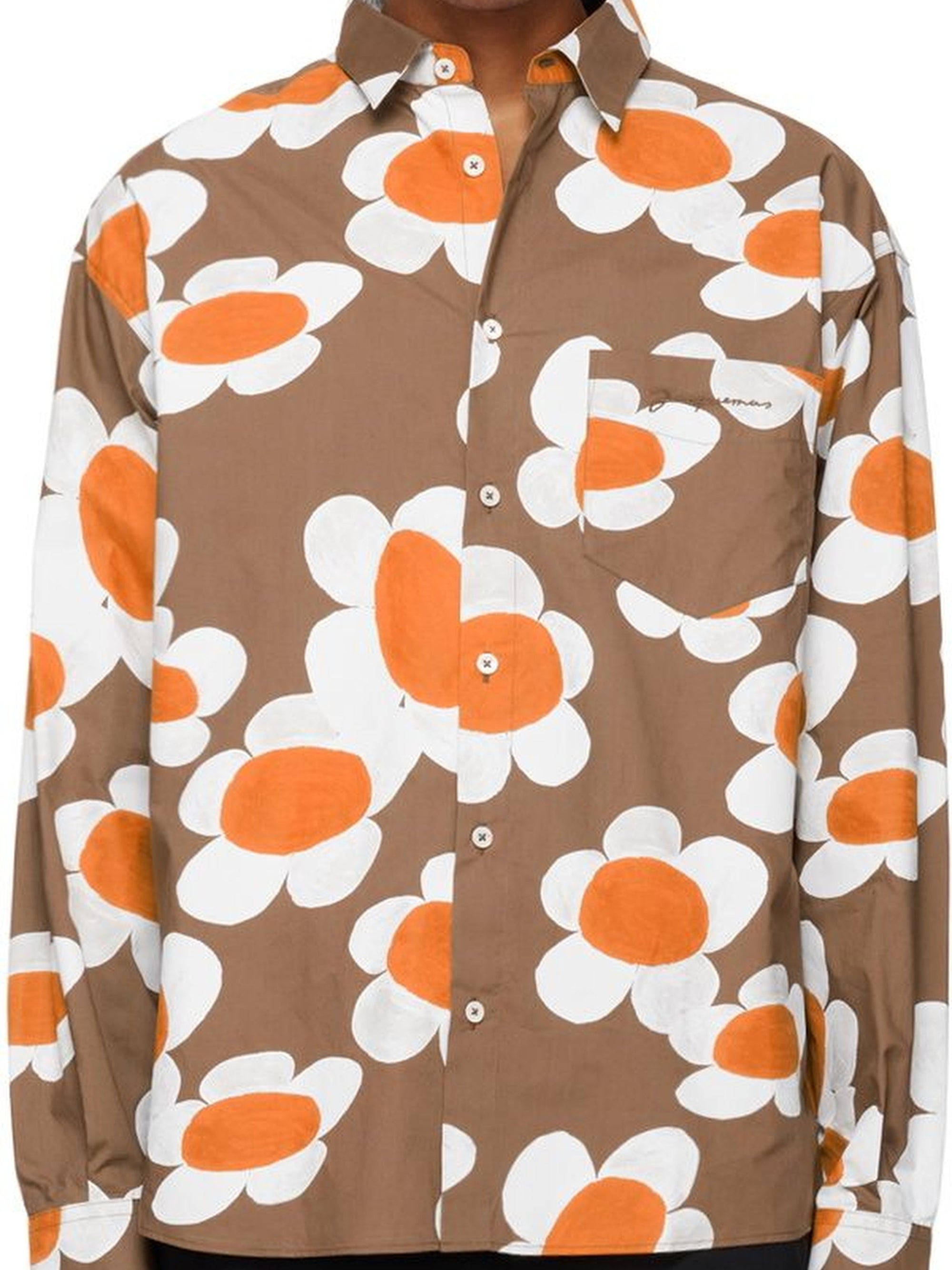 PRINT FLOWERS 70S LA CHEMISE SIMON