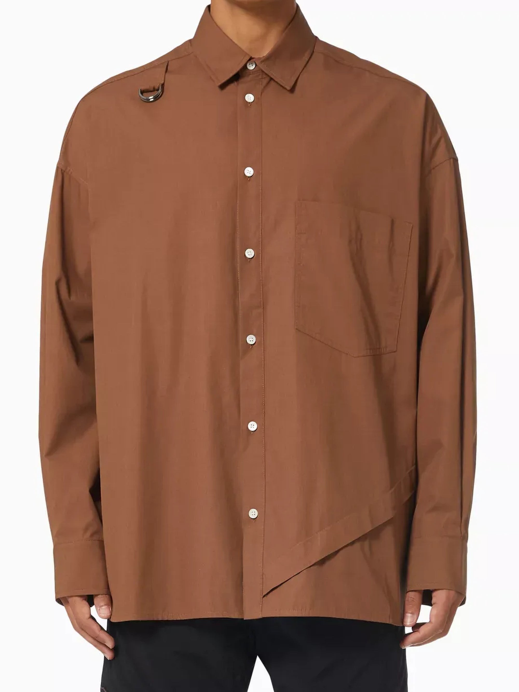 Chemise Banane en lin - Brown