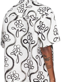 Chemise Jean imprimée - Black Flowers