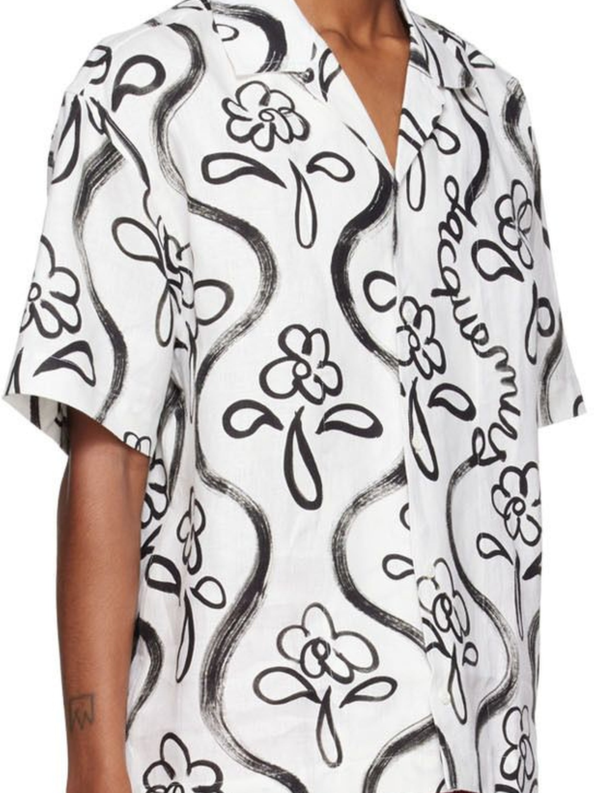 Chemise Jean imprimée - Black Flowers
