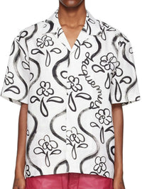 Chemise Jean imprimée - Black Flowers