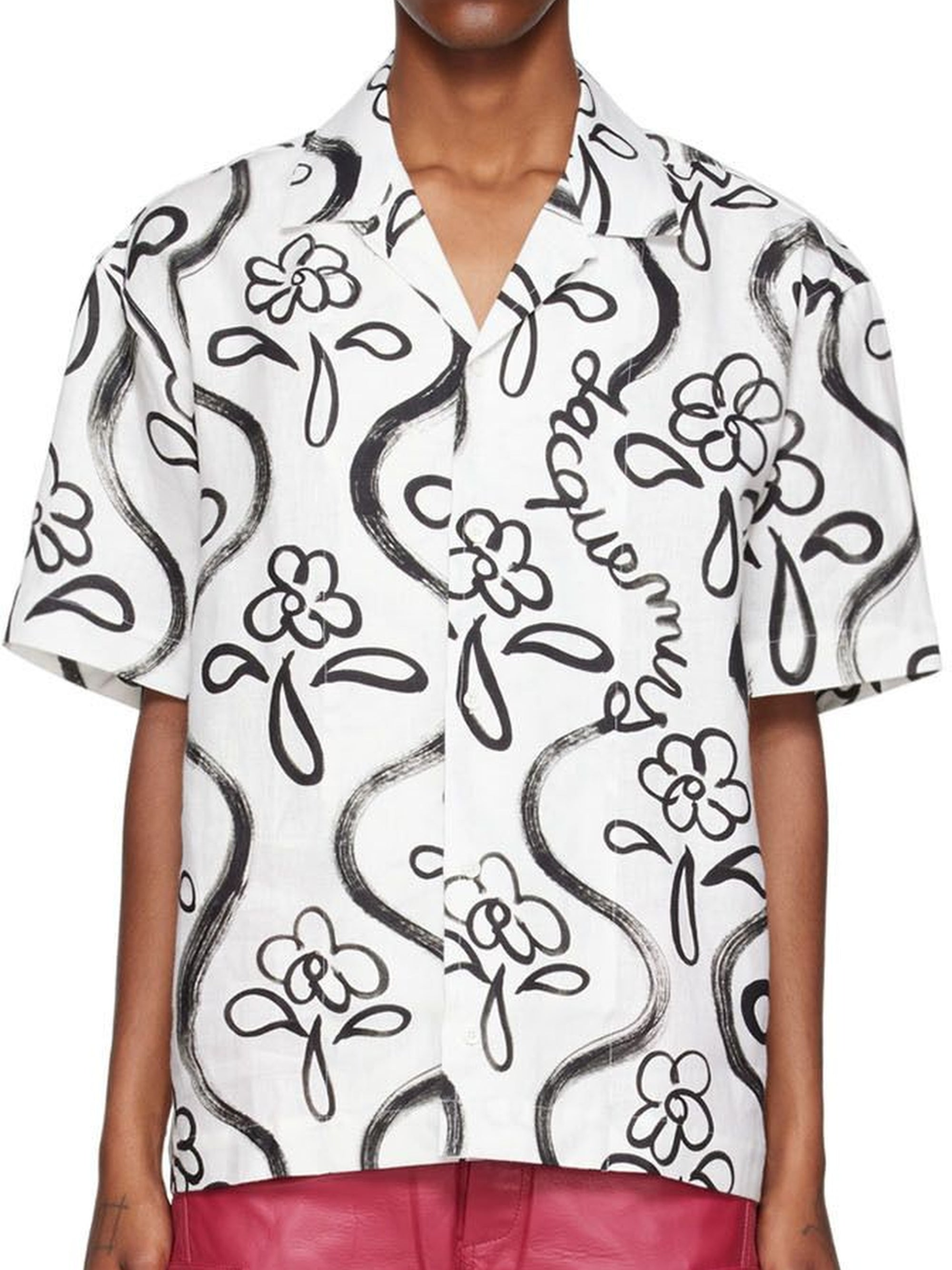 Chemise Jean imprimée - Black Flowers