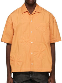 Chemise Jean à manches courtes - Light Orange