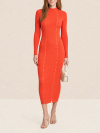 Robe Maille Azur - Orange
