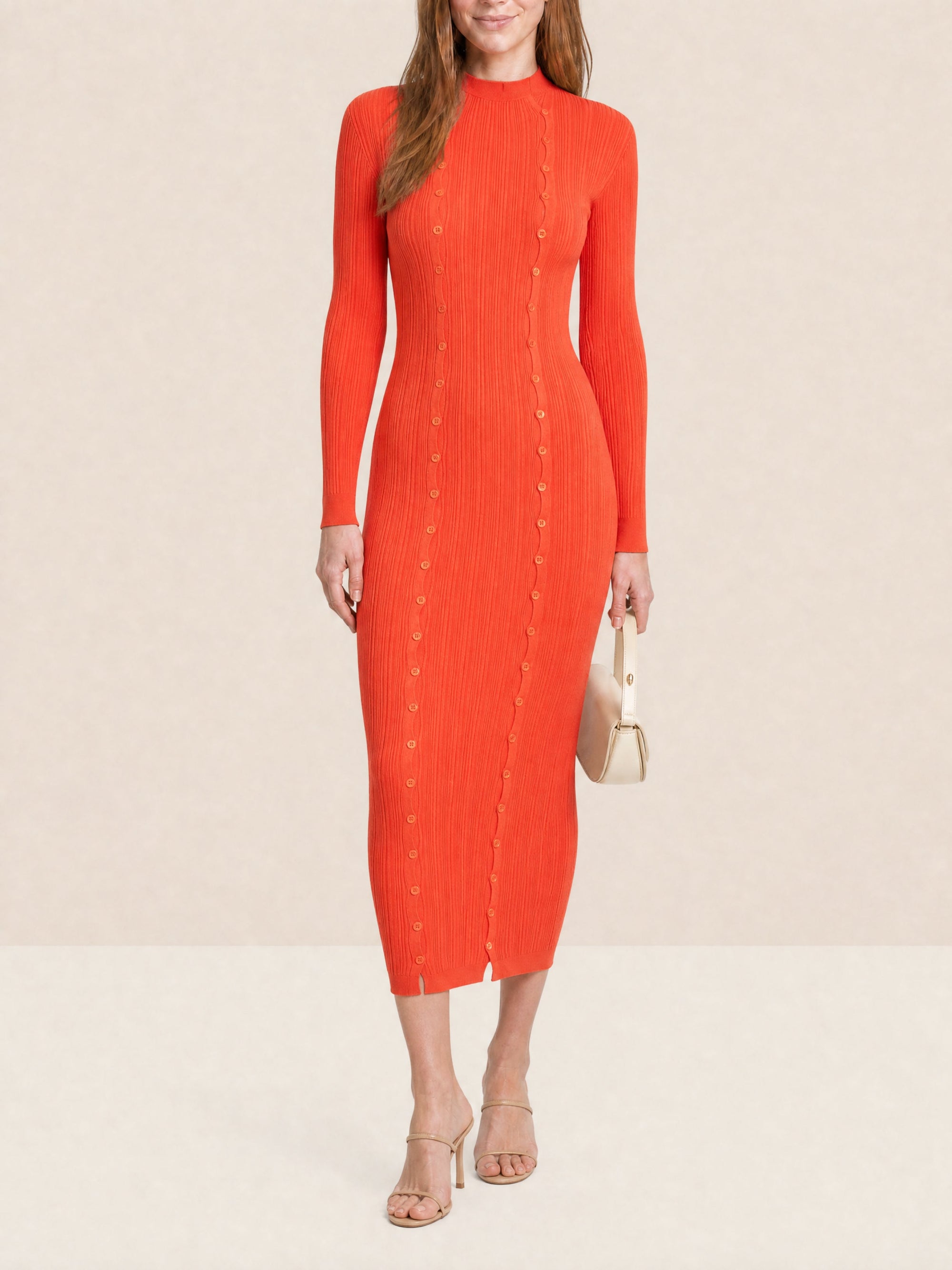 ORANGE LA ROBE MAILLE AZUR