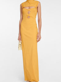 Robe Palmi en laine - Orange