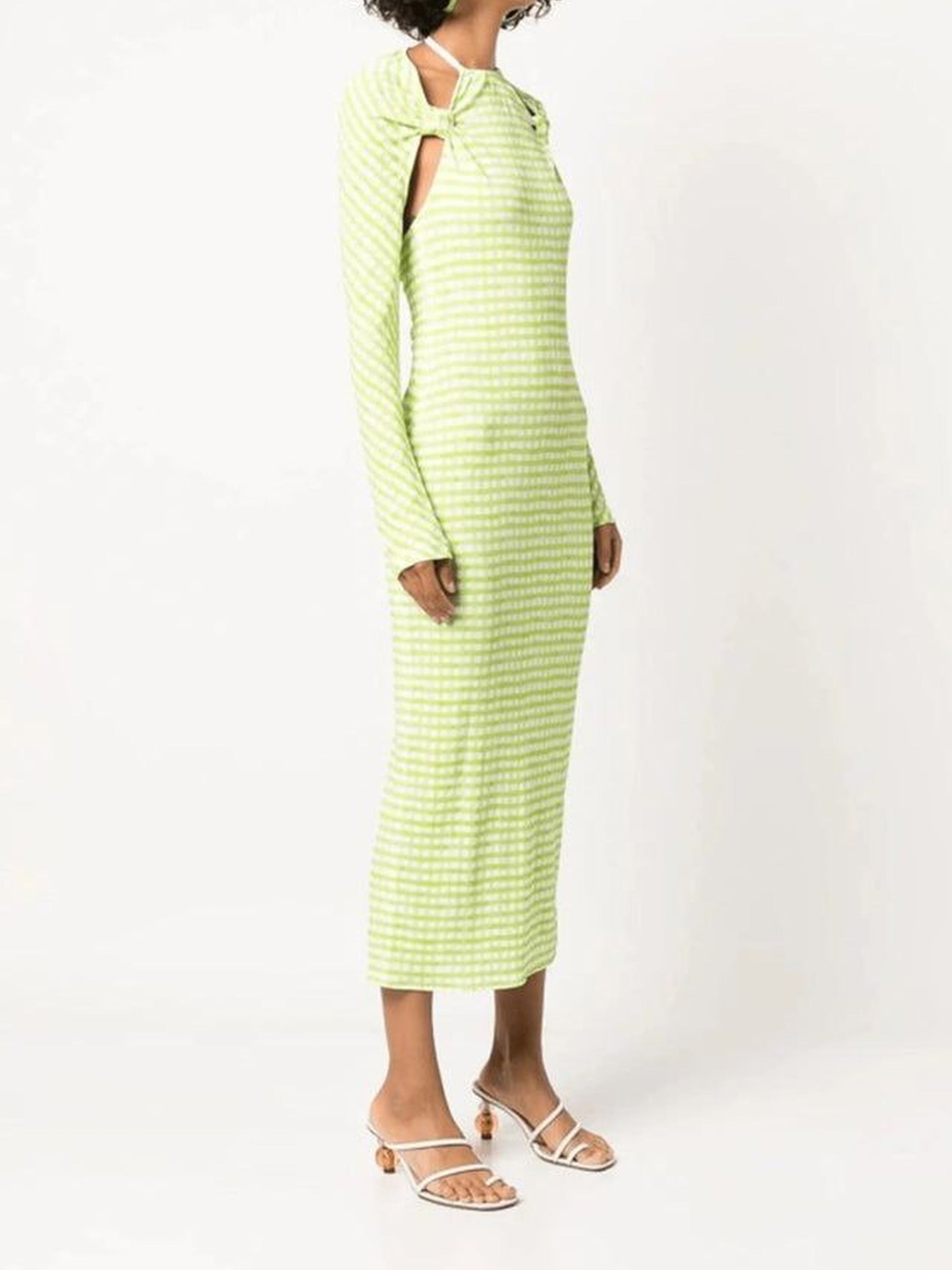 GREEN CHECKS LA ROBE NODI