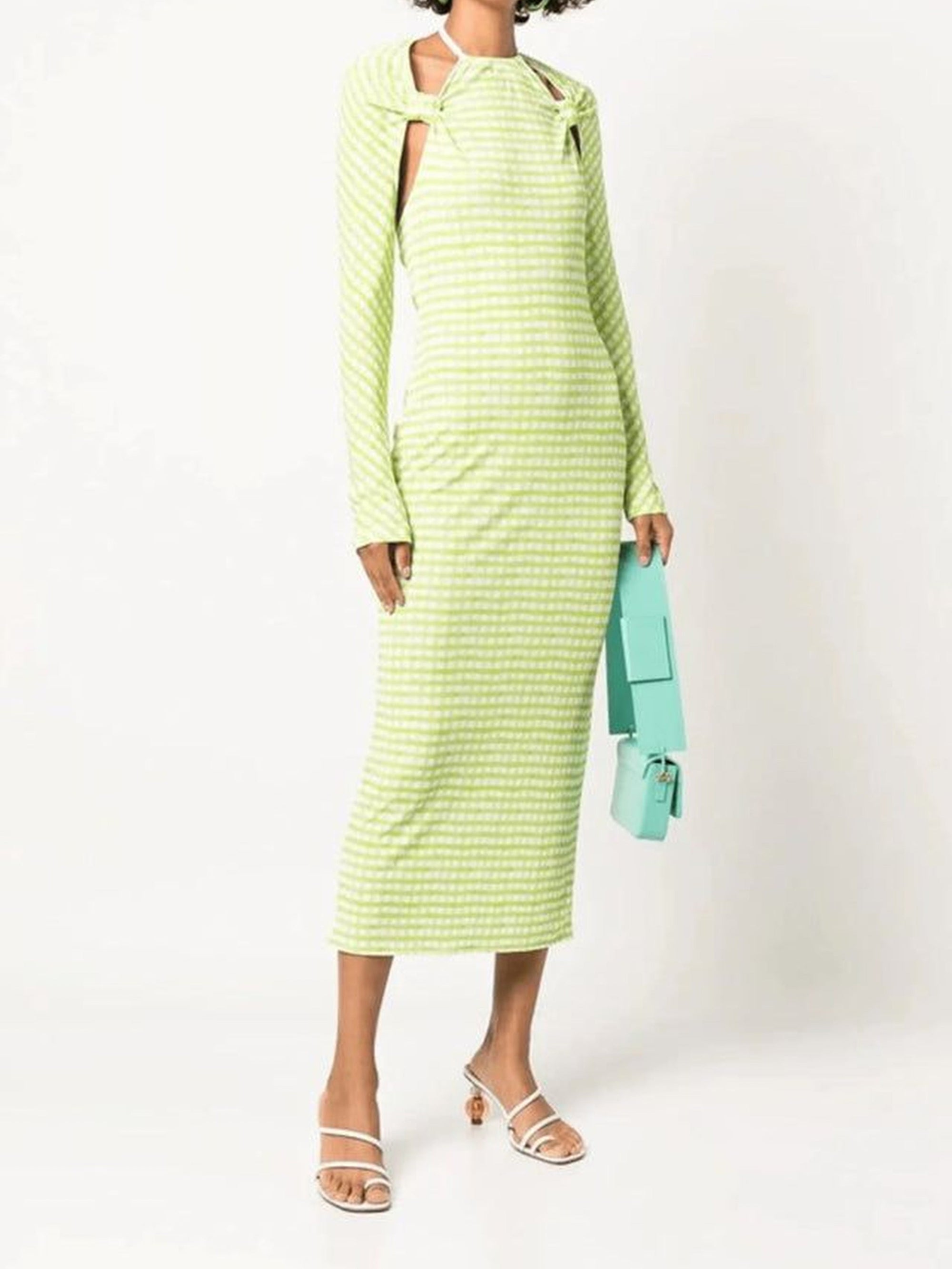 GREEN CHECKS LA ROBE NODI