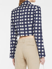 NAVY CHECKS LA VESTE LIMAO