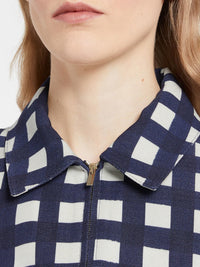 NAVY CHECKS LA VESTE LIMAO