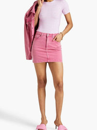 T-shirt Vichy à manches courtes - Light Pink Checks