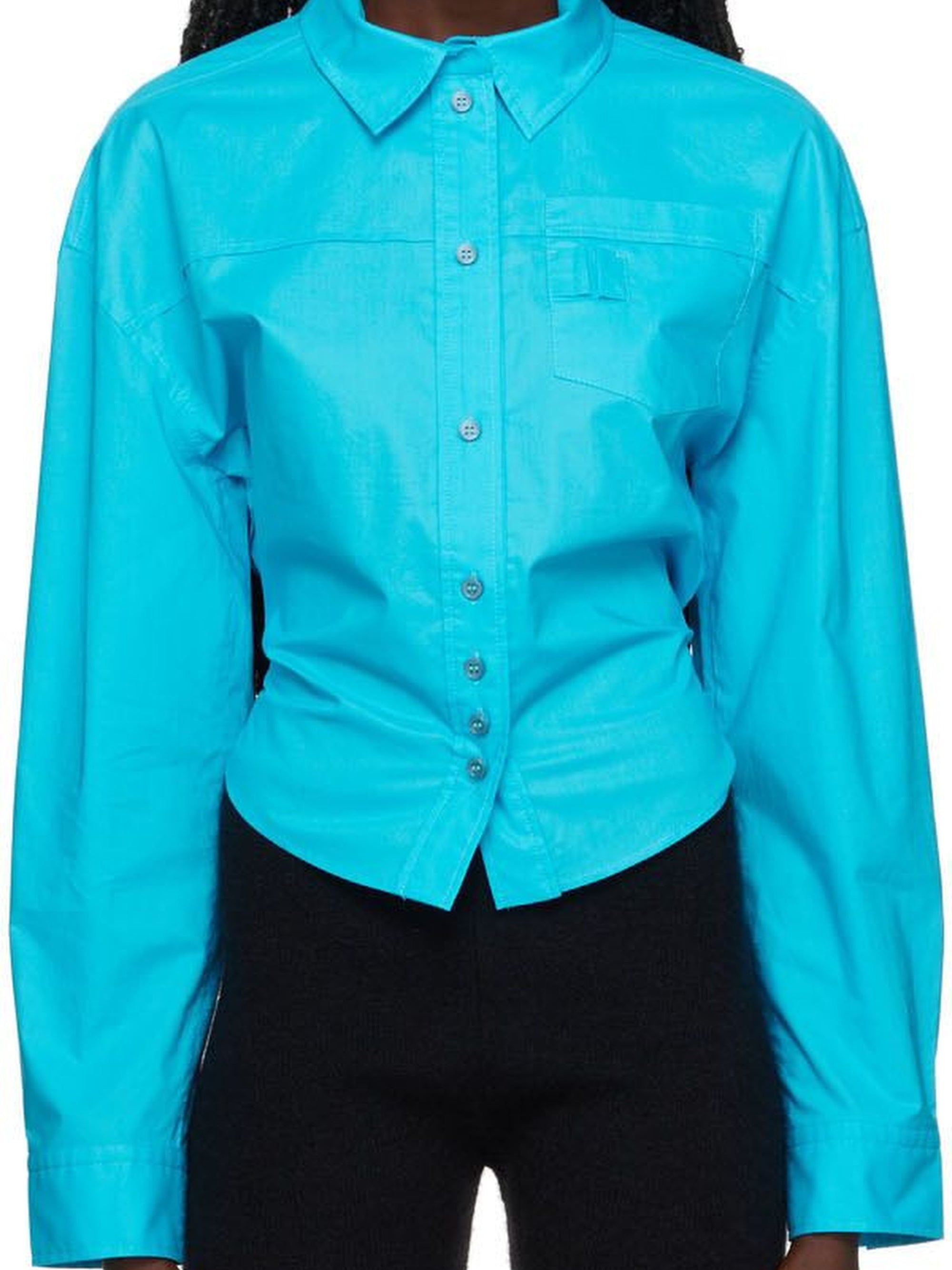 Chemise Aqua cintrée - Turquoise