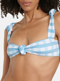The Vichy Top - Light Blue Checks