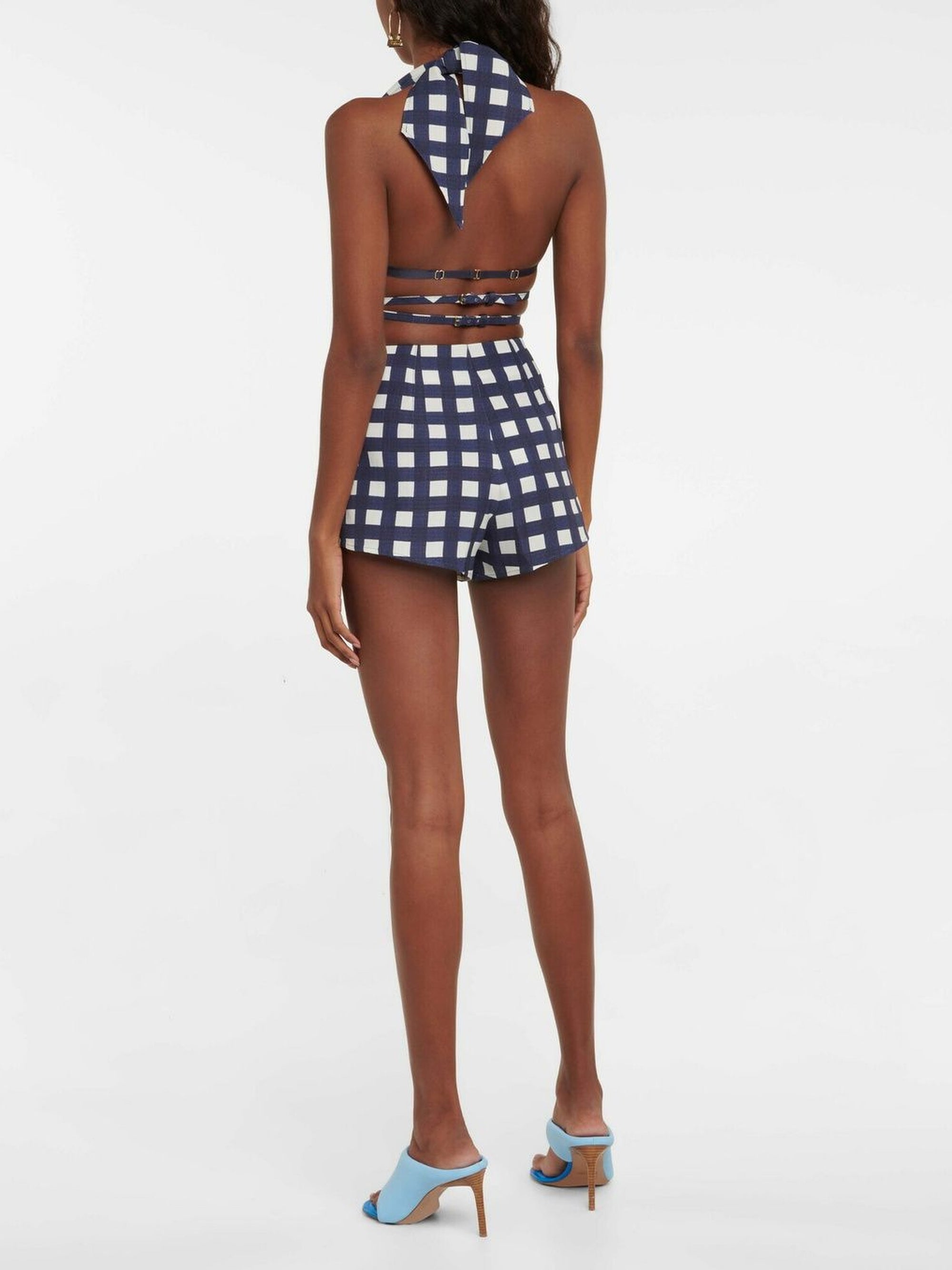 The Limao Top - Navy Checks