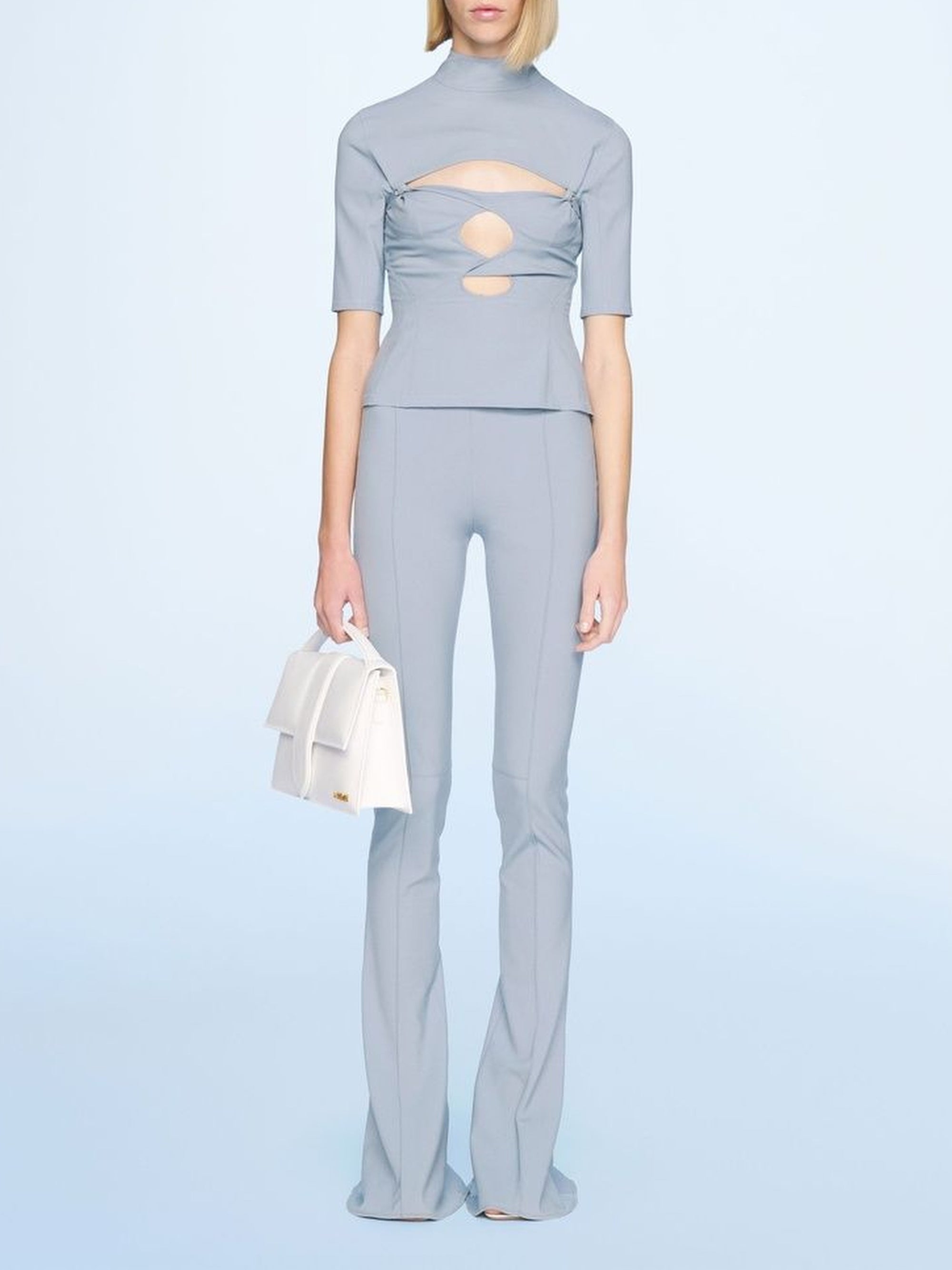 T-shirt Palmi en laine - Light Blue