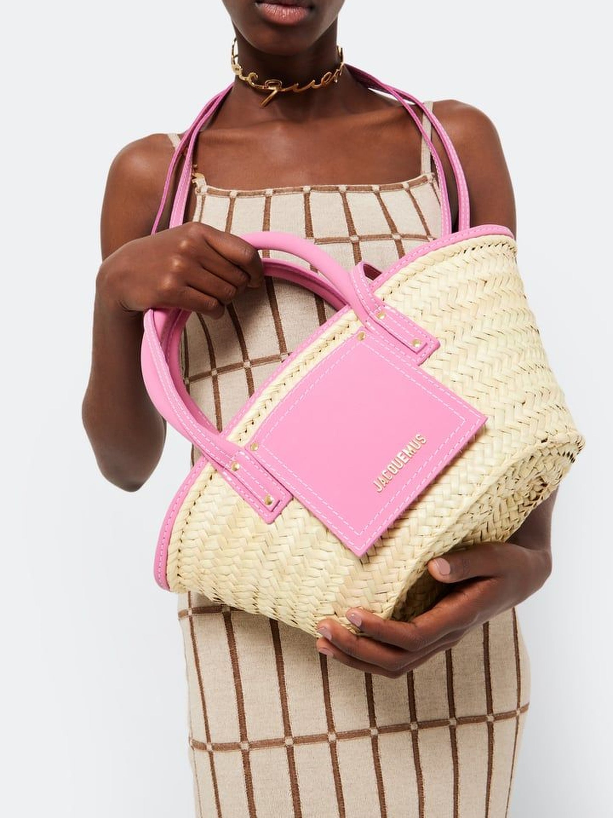 The Small Soli Basket - Dark Pink