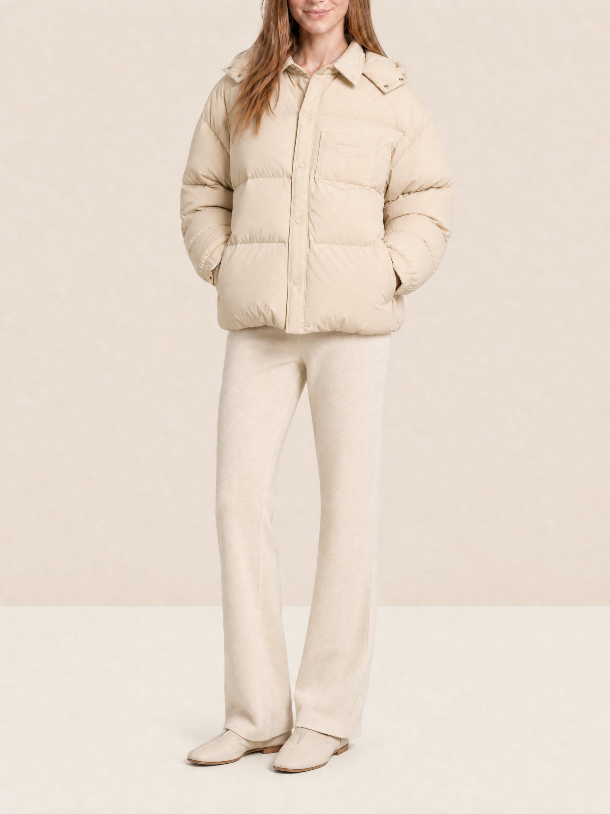 LIGHT BEIGE LA DOUDOUNE CHEMISE