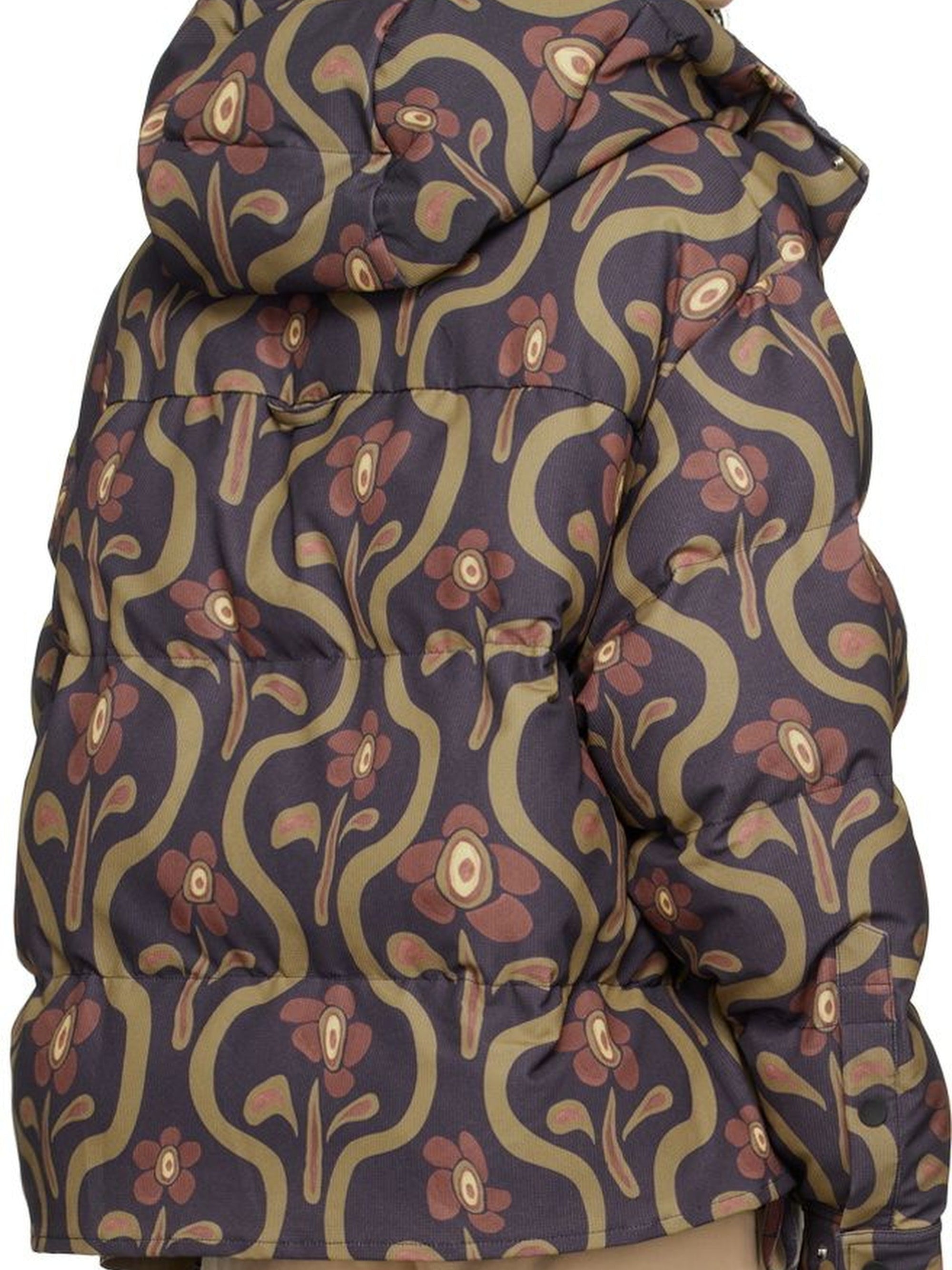 PRINT BROWN FLOWERS LA DOUDOUNE CHEMISE