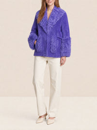 Veste Piobbu en cuir - Purple