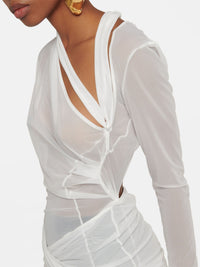 Robe longue Piombone - Off White