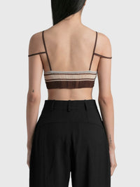 Brassière Sognu plissée - Multi Brown
