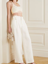 Bandeau Bellinu en laine mélangée - White