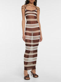 Robe plissée Sognu - Multi Brown