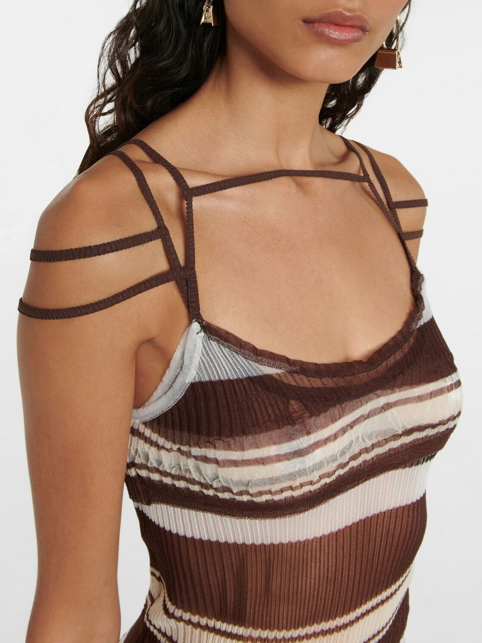 Robe plissée Sognu - Multi Brown