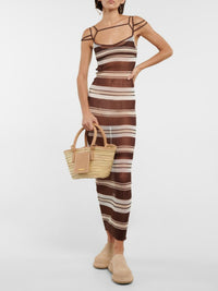 Robe plissée Sognu - Multi Brown