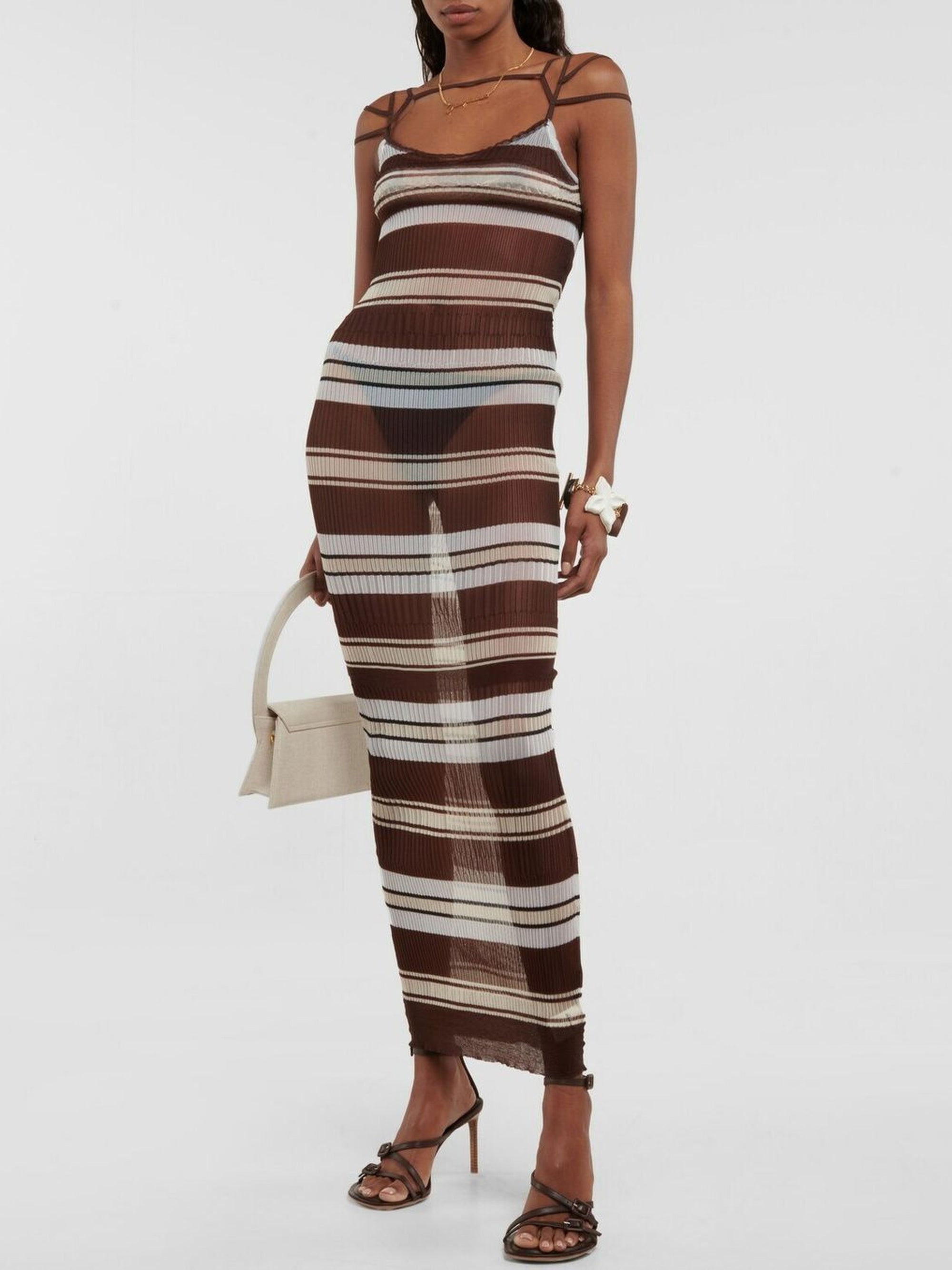 Robe plissée Sognu - Multi Brown