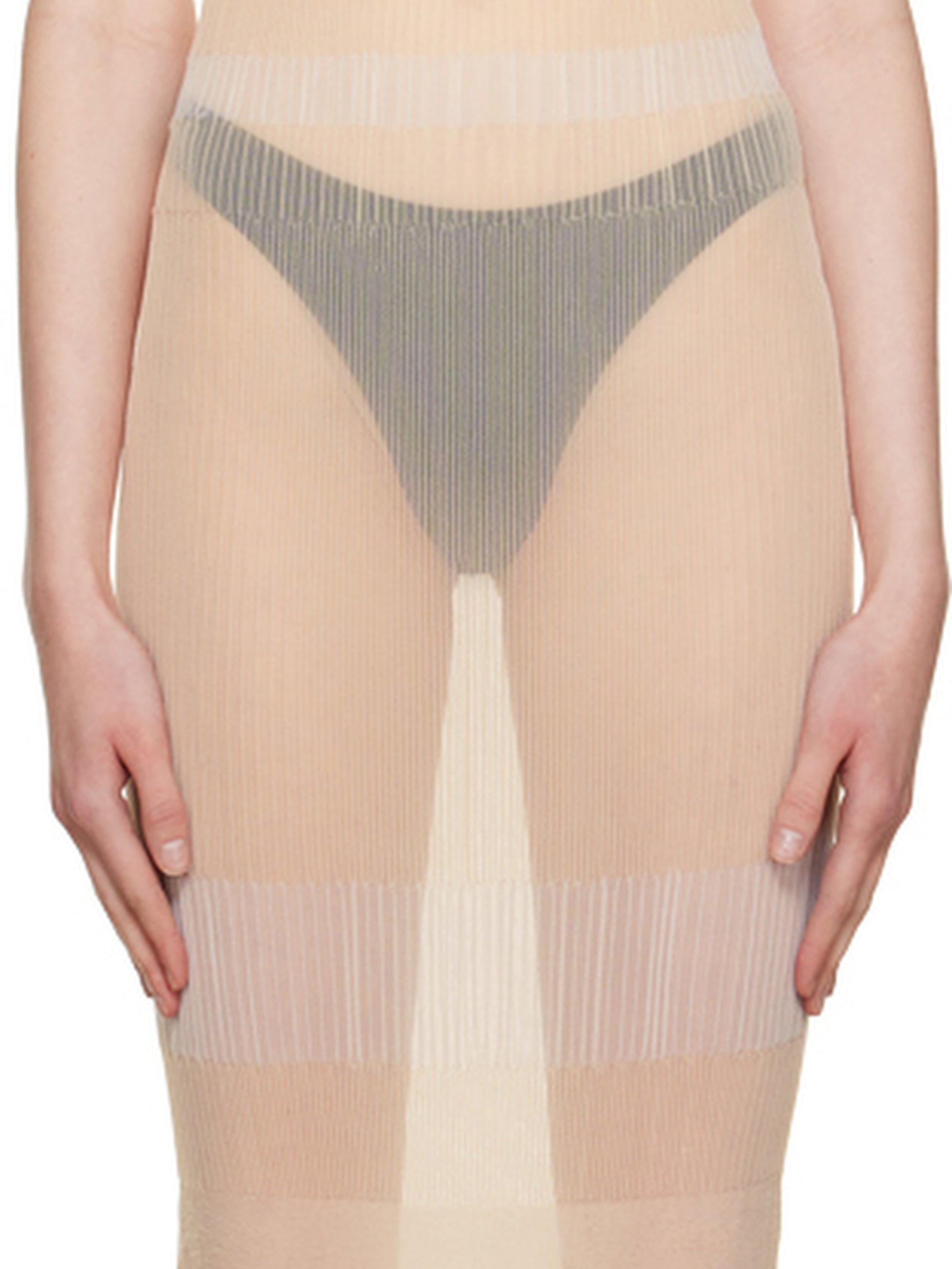 Robe plissée Sognu - Beige