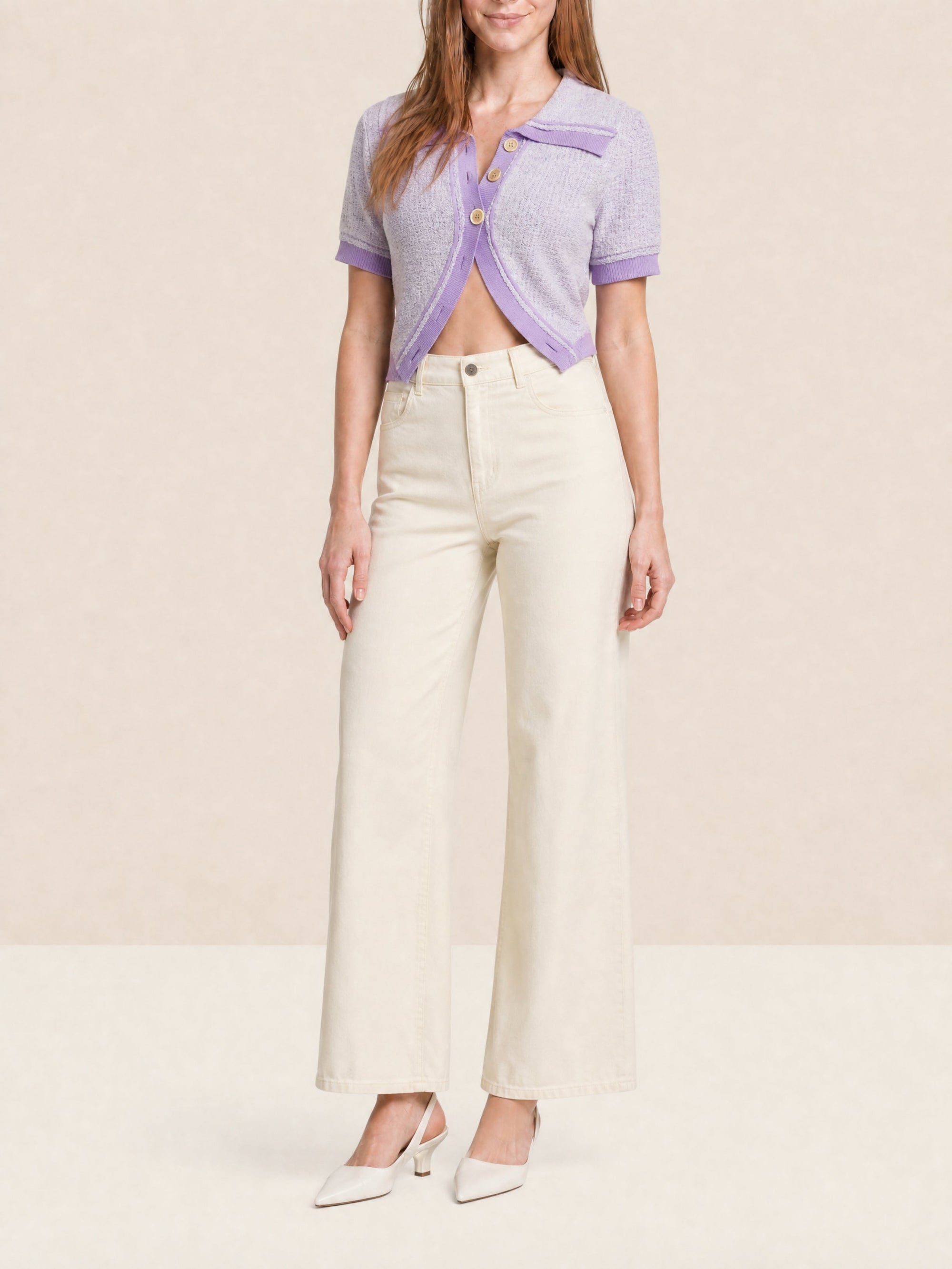 LIGHT PURPLE LE CARDIGAN CAMPANA