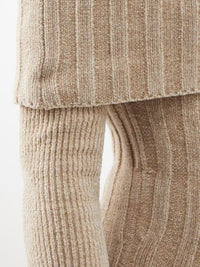 The Duci Knit Top - Dark Beige