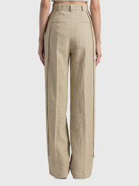 The Astouin Trousers - Dark Beige