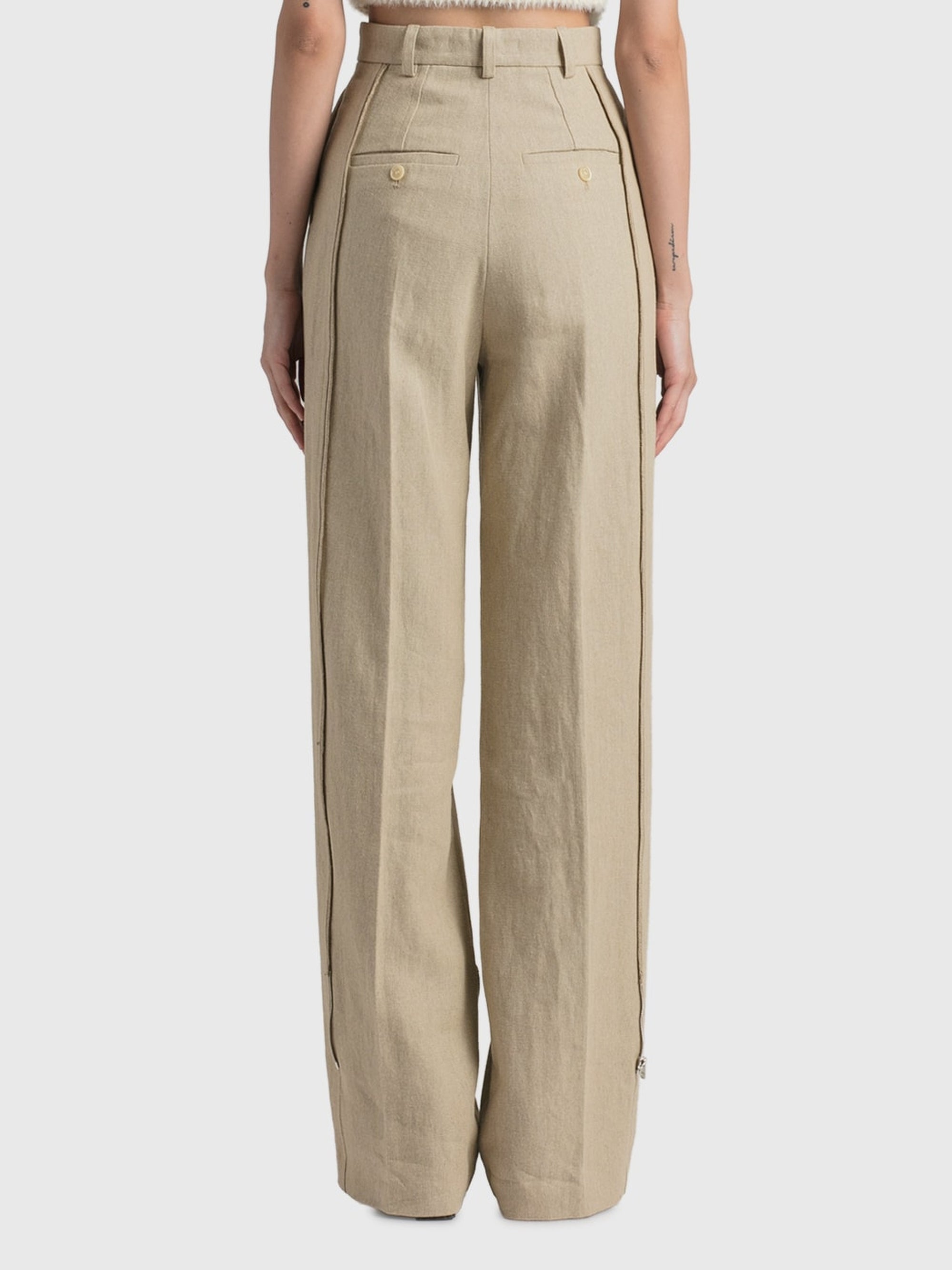The Astouin Trousers - Dark Beige