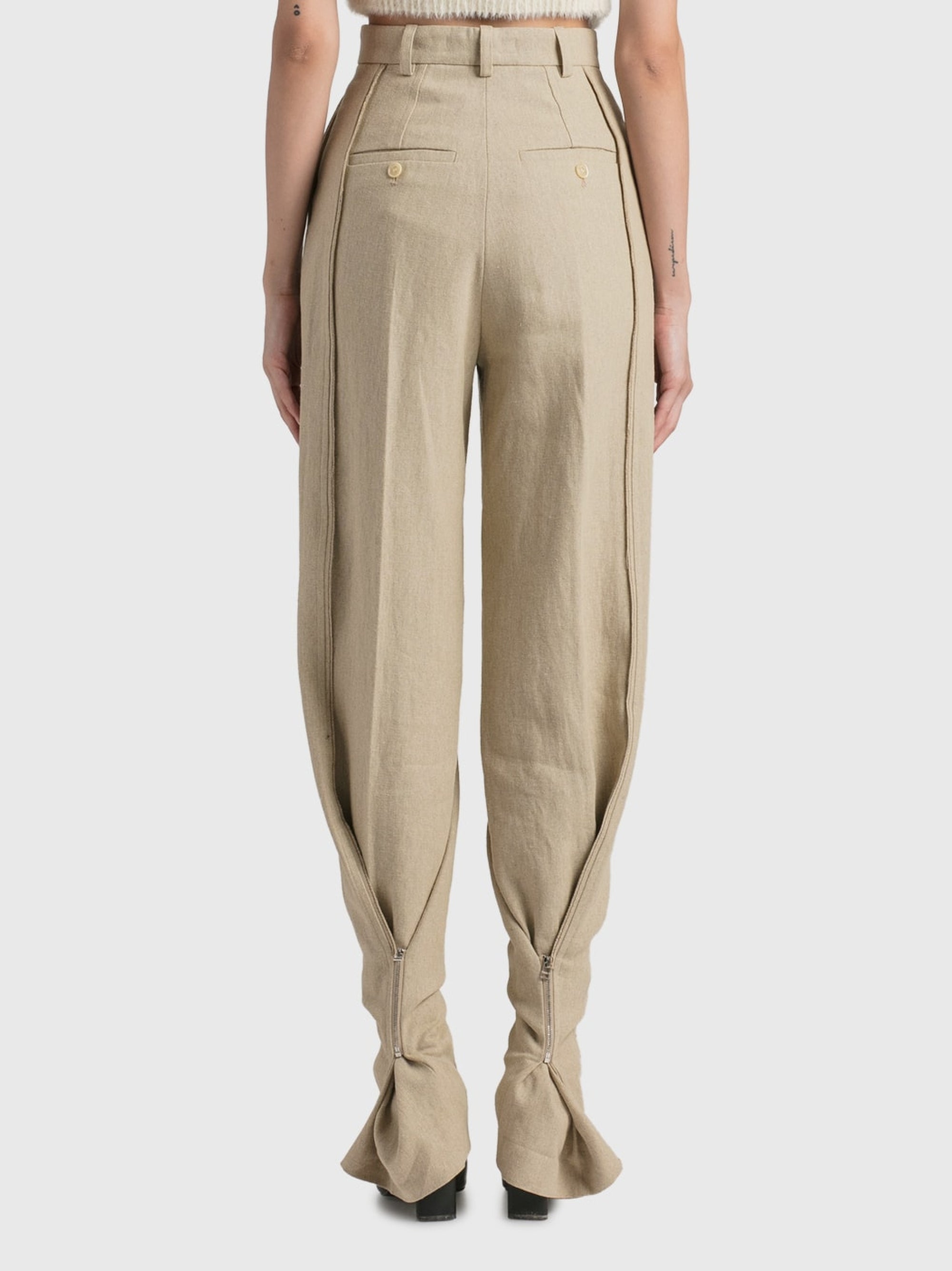 The Astouin Trousers - Dark Beige