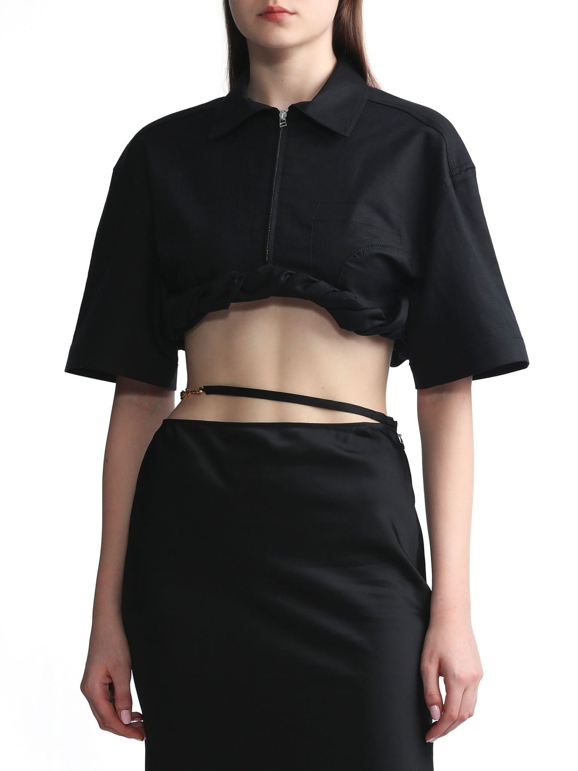 Chemise Silpa à fermeture éclair - Black