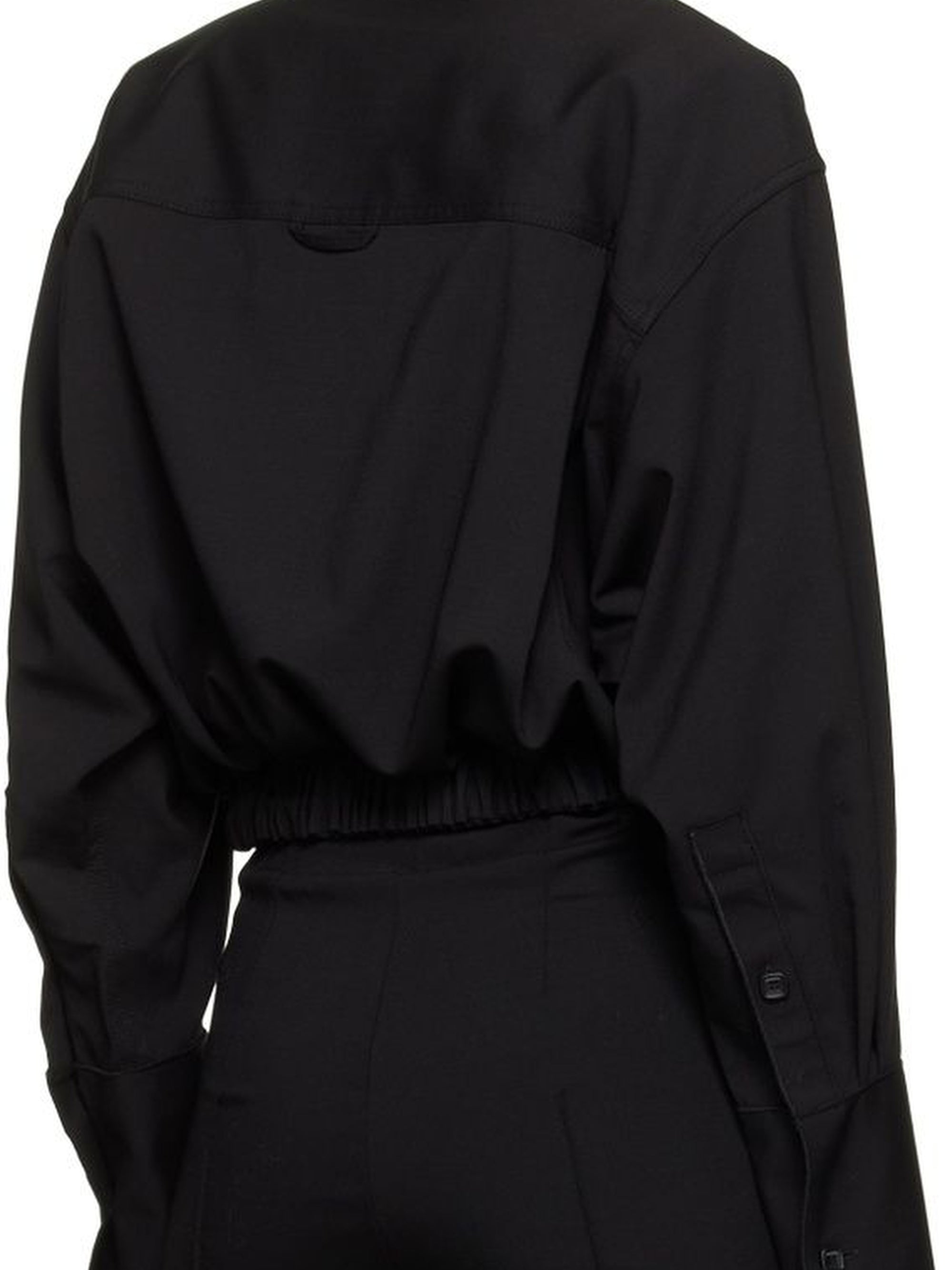Chemise Cravate en laine - Black