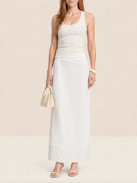 Jupe longue Musu - White