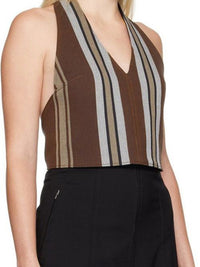 Débardeur dos nu Linu - Brown Stripes