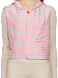 PINK CHECKS LE GILET ROSA