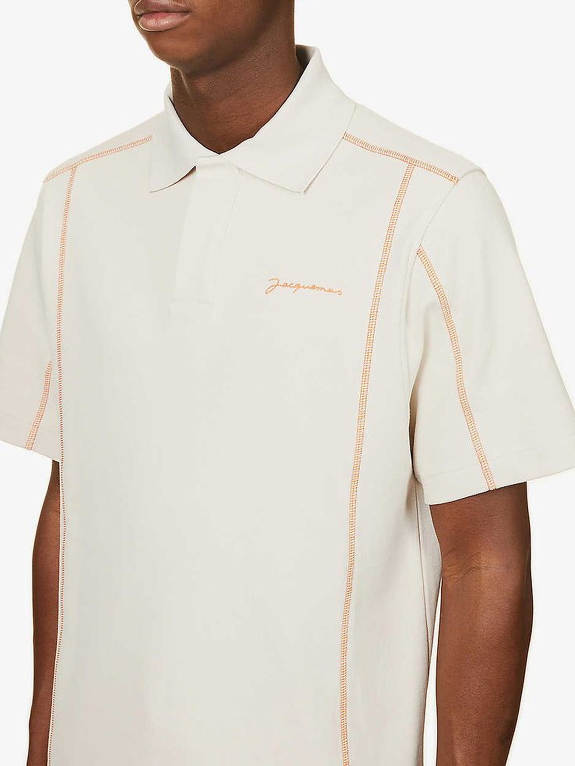 Polo Vainilla à surpiqures - Light Beige