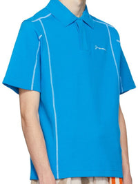 Polo Vainilla à surpiqures - Orange