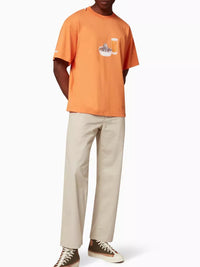 PRINT ORANGE JUICE ORANGE LE TSHIRT SUCCO