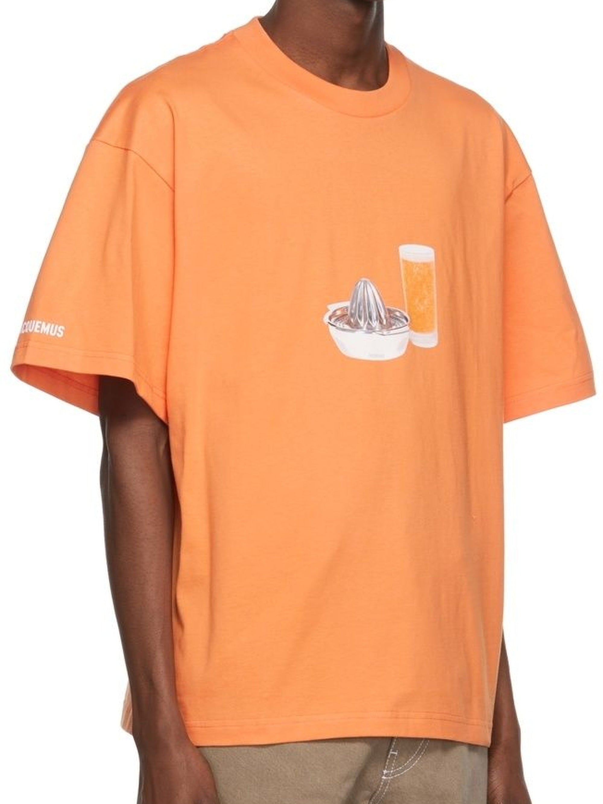 PRINT ORANGE JUICE ORANGE LE TSHIRT SUCCO