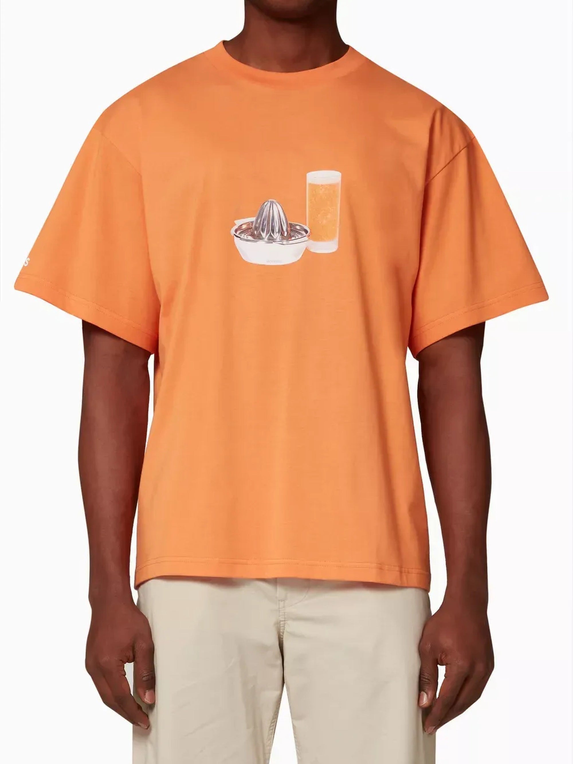 PRINT ORANGE JUICE ORANGE LE TSHIRT SUCCO