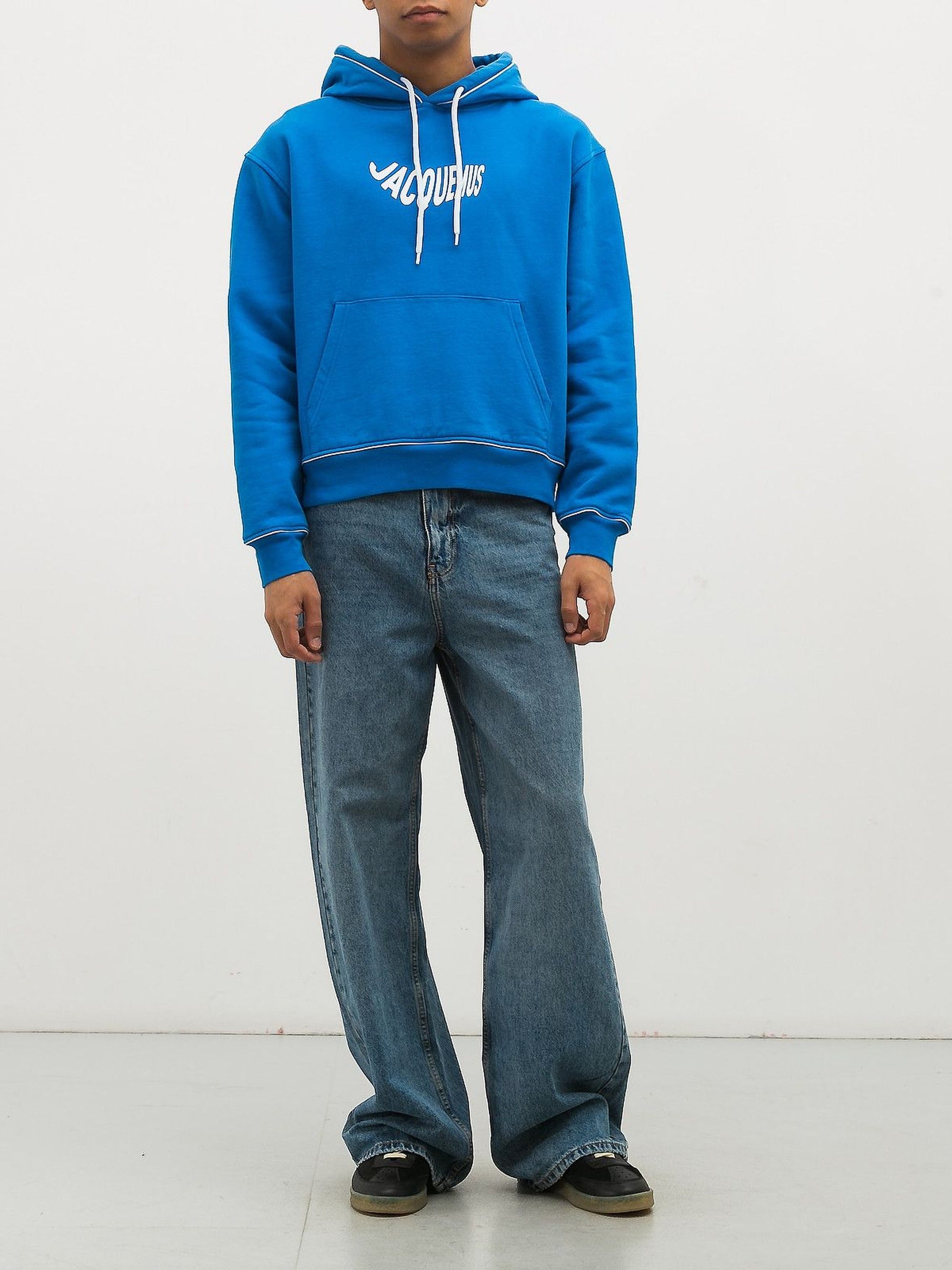 PRINT LOGO WAVE BLUE LE SWEATSHIRT VAGUE
