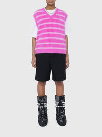 Gilet Neve rayé - Multi Pink