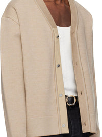 Cardigan Limone bicolore - Beige
