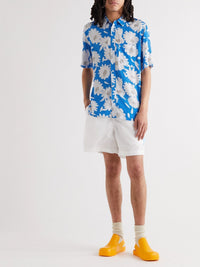 Chemise Melo imprimée - White & Blue Flowers